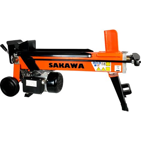 Sakawa – Fendeur de bûches électrique 2,3 kW – Force de pression 6T – Longueur max de bûche 52 cm – Pour bois dur jusqu'à 30 cm de diamètre