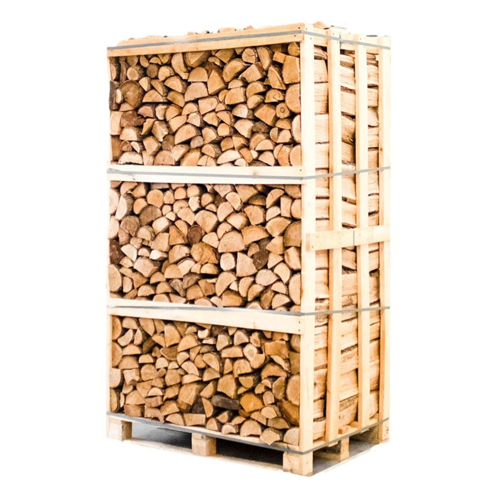 Palette de bois de chauffage chêne fendu séché au four 25cm